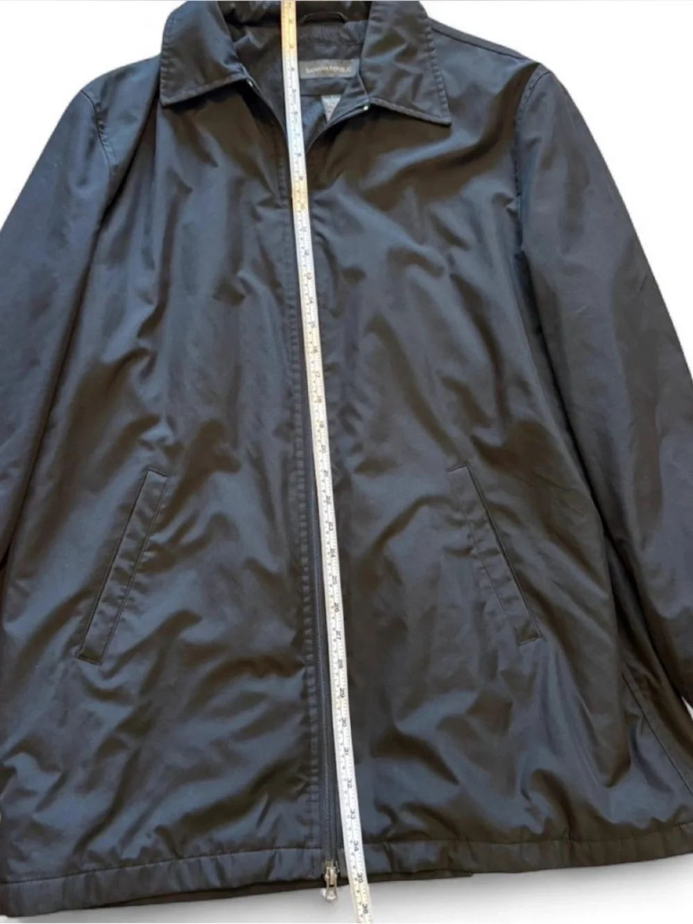 Banana Republic Black Men's Zip-Front jacket